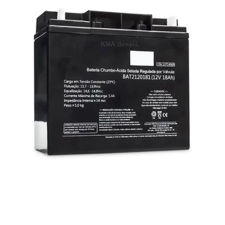Bateria selada Weg 12 volts 18 ah Nova Original - Vida Útil 5 Anos nobreak auxiliar de partida etc