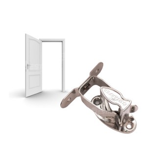 Fixador Prendedor Para Travar Porta Encaixe Piso Aço