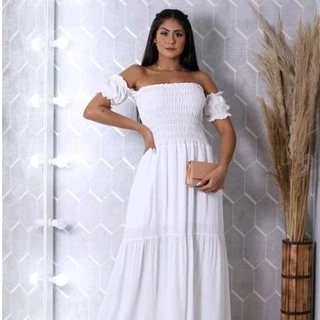 Vestido branco para fashion reveillon