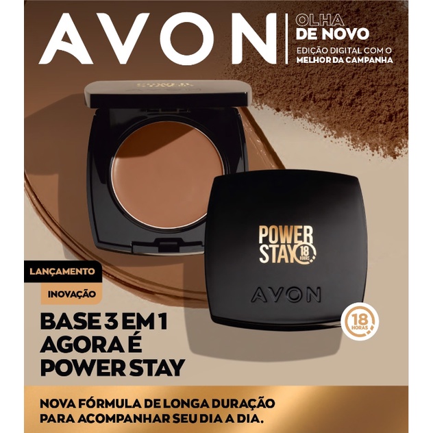 Base Compacta Avon 3 em 1 Power Stay Daily Tint Cream Niina Secrets ...