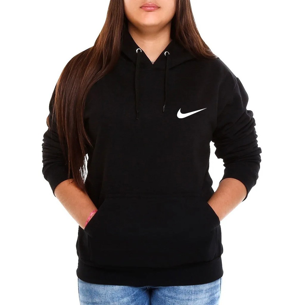 Blusa de frio preta hot sale nike