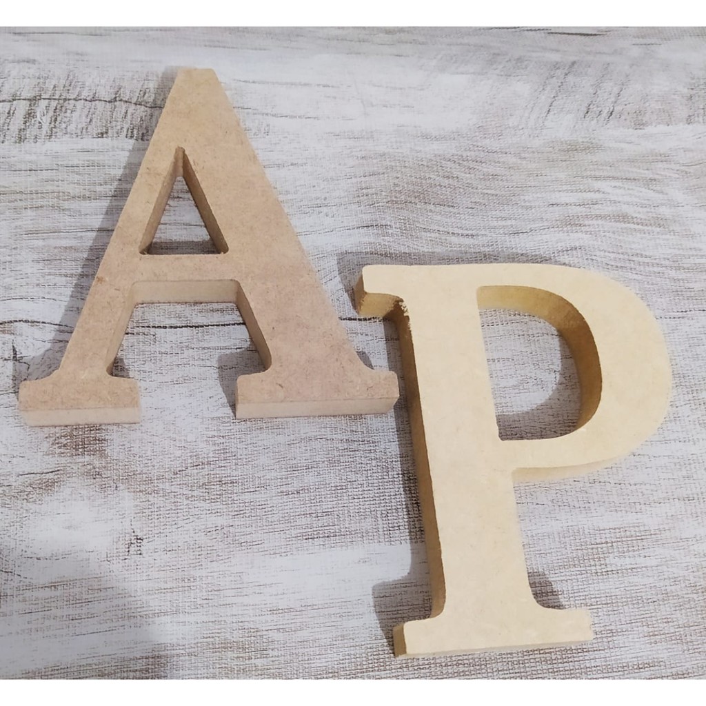 LETRAS GRANDES EM MDF - A á T | Shopee Brasil
