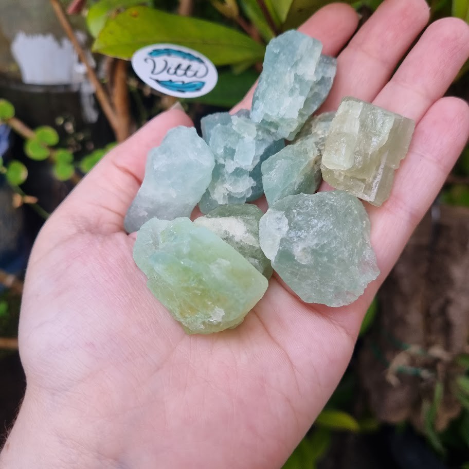 Água Marinha Pedra Natural Bruta - Pedra Protetora das Sereias