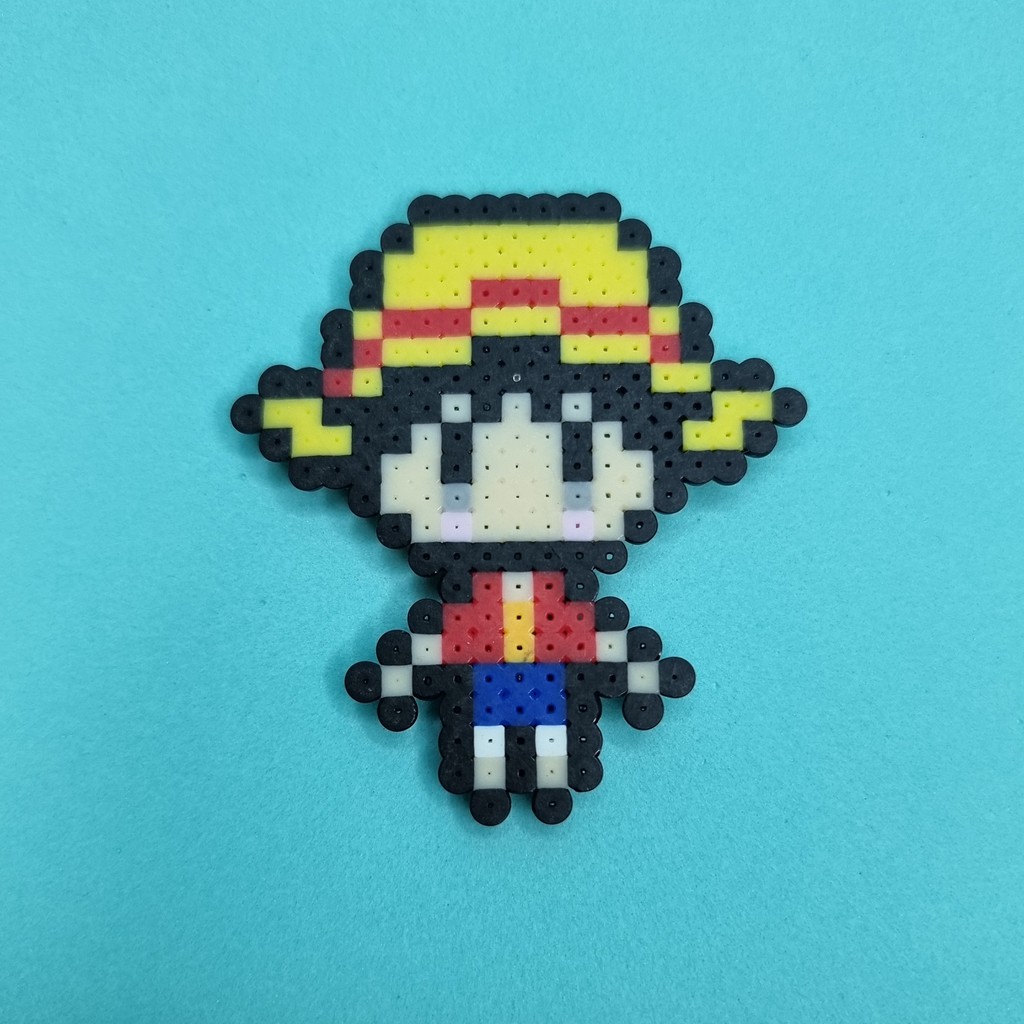 Going Merry (One Piece) Ímã ou Chaveiro - Pixel Art / Hama Beads