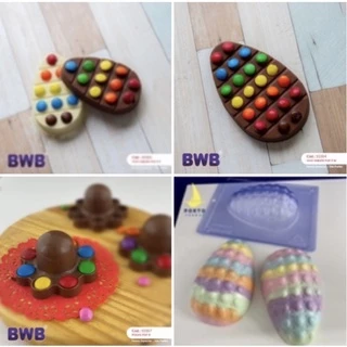 lançamento bwb forma silicone bwb ovo de páscoa ovo pop it (3 partes) páscoa 2025