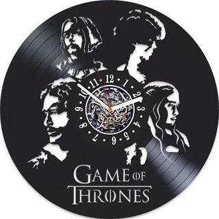 Game Of Thrones 11 - Relógio Disco De Vinil Decoração