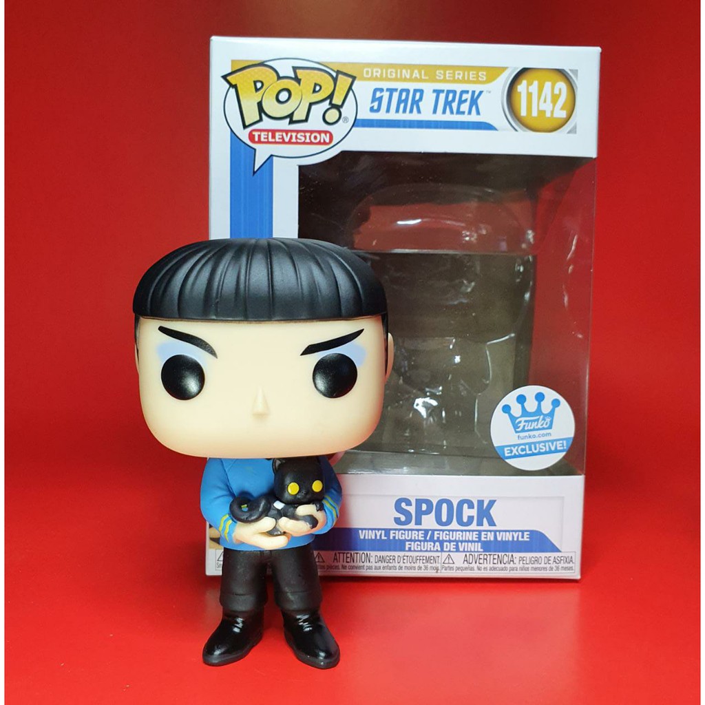 Funko pop Spock 1142 - Star Trek Funko shop exclusive (with cat - com gato)