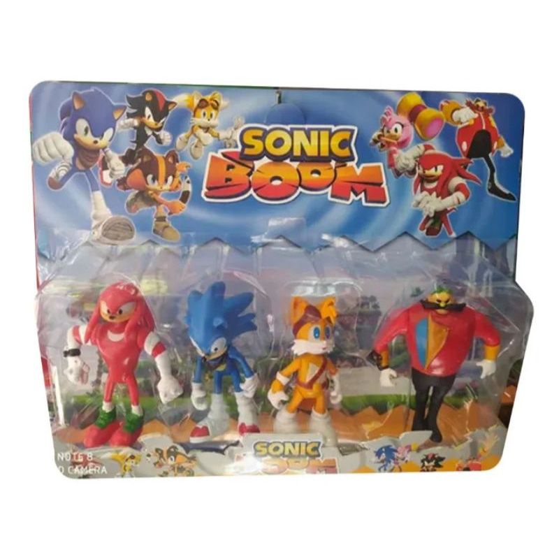 Kit 4 Boneco Sonic Tails Knuckles the Echidna Amy Rosa Brinquedo Lançamento  Action Figure - WIN Colecionáveis