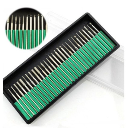 Kit 30 Brocas Diamantadas Lixadeira Unha Drill Fresa Gel