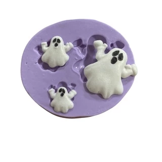 F1058 MOLDE DE SILICONE FANTASMA CONFEITARIA BISCUIT