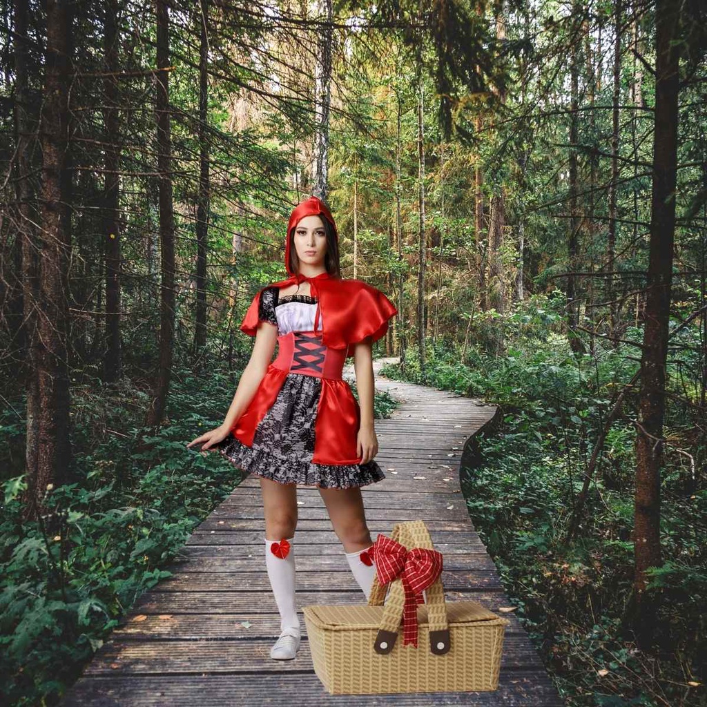 Fantasia Adulto Chapéuzinho Vermelho Capa Halloween Festa Shopee