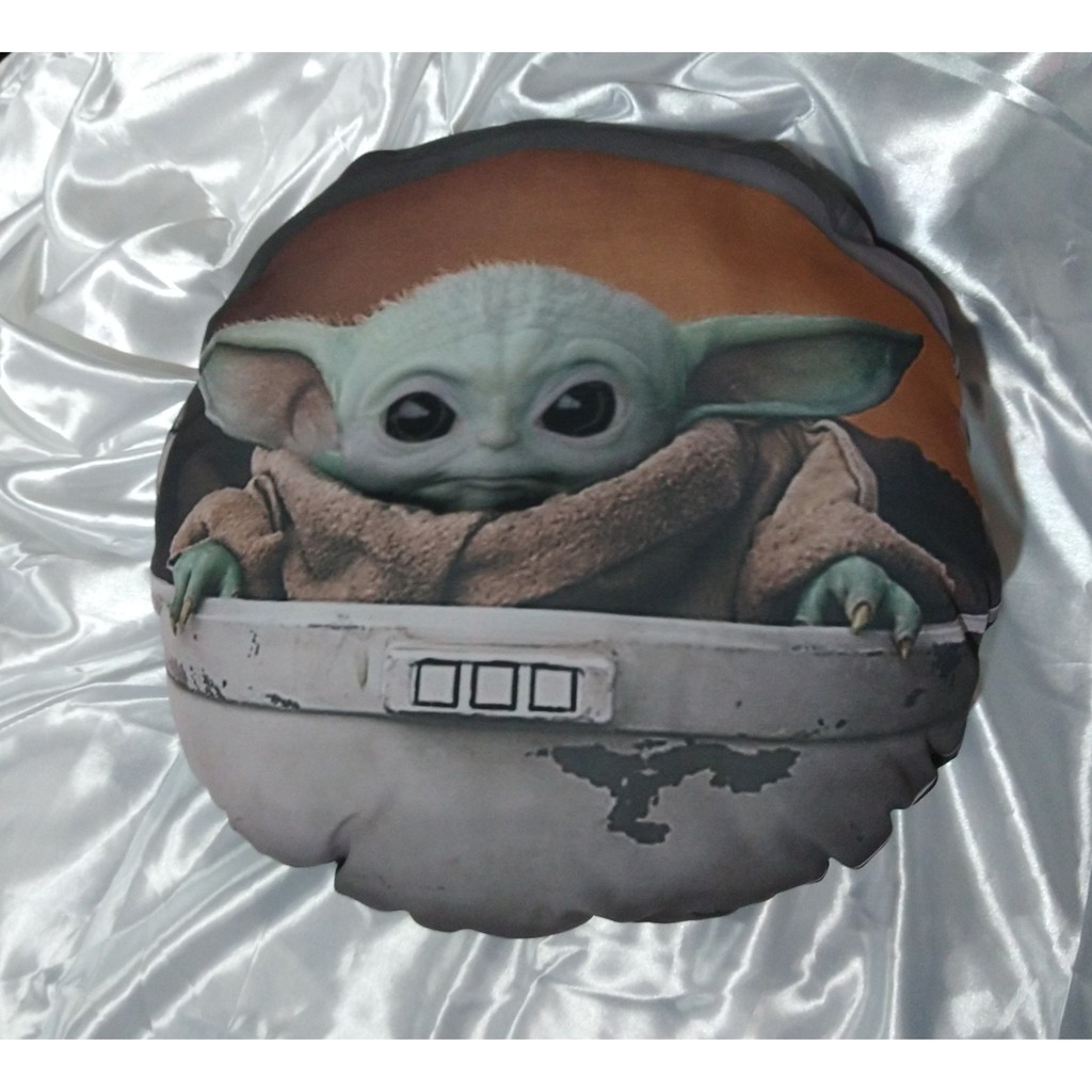 Almofada Baby Yoda Grogu Nave - Star Wars - Dora Presentes - A