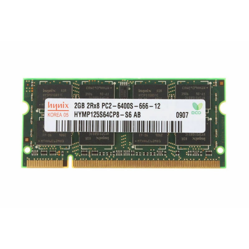 Hynix 2GB/2RX8 DDR2 800MHz PC2-6400S 666-12 SO-Mim Laptop De