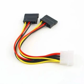 Cabo Adaptador Fonte - 2x Sata Fêmea - Molex Macho 4 Pinos PRONTA ENTREGA