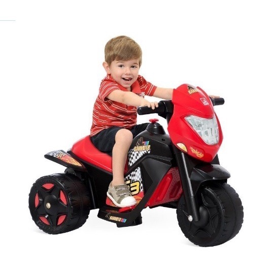 Mini Moto Elétrica Infantil Motinha Cross Crianças Velotrol