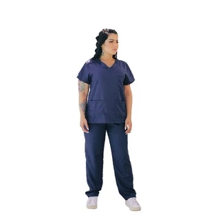 Scrub Feminino Conjunto Hospitalar Uniforme Clinico Roupas de Veterinários 10