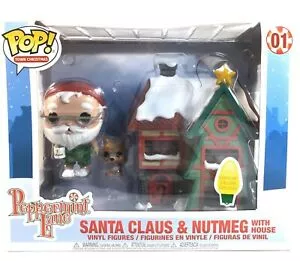 Funko Pop Town Christmas Santa Claus & Nutmeg with House #01 - Peppermint Lane