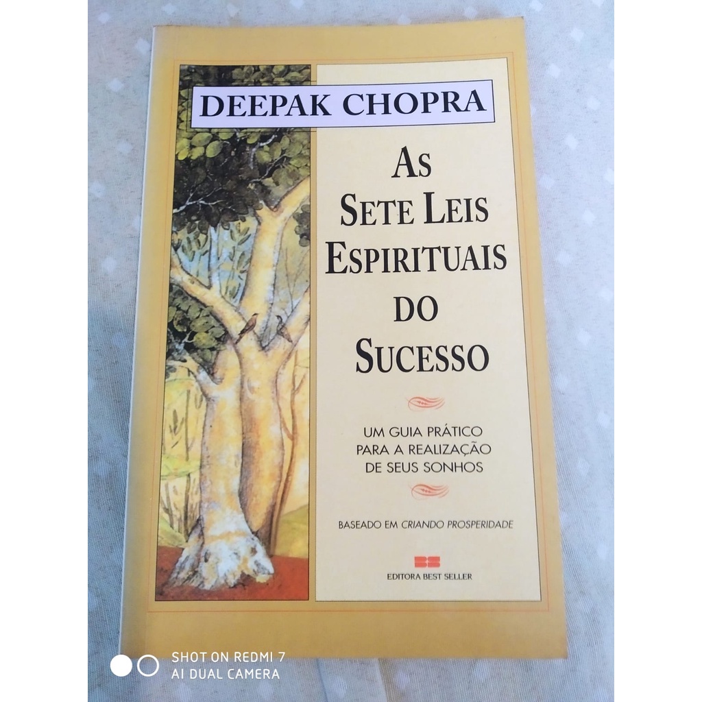 Livro As Sete Leis Espirituais Do Sucesso Deepak Chopra Shopee Brasil