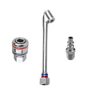 Kit Bico de Encher Pneus Schweers com Pino Espigão e Engate Rápido 1/4