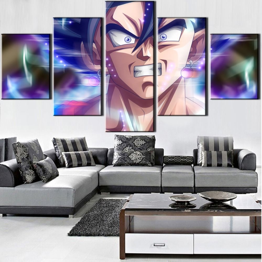 Quadro Decorativo Goku Instinto Superior Completo