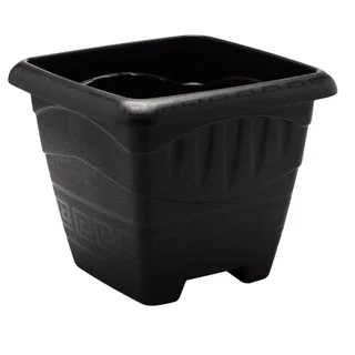 kit 12 Vaso Quadrado Grande Preto 11 Litros Resistente Horta Hortaliças ervas suculentas plantas flores