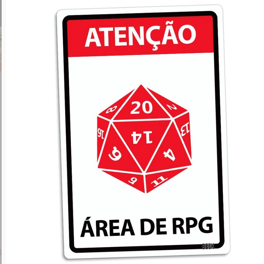 Placa Decorativa Divertida 24x16 - ÁREA RPG | Shopee Brasil