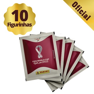 Kit 10 figurinhas para Álbum da Copa do Mundo Qatar 2022 (2 Envelope com 5 figurinhas) Cromos - Figurinhas Copa - Figurinhas Adesivas