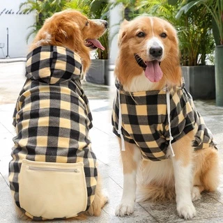 Pet Cão Jaqueta Xadrez Casaco De Inverno Colete Roupas Vestuário Frio Tempo Para Pequenas Médias Grandes Cães