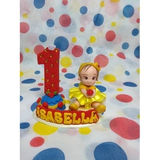 Topo de bolo - Vela A Bela e a Fera Biscuit *** envio em 15 dias uteis