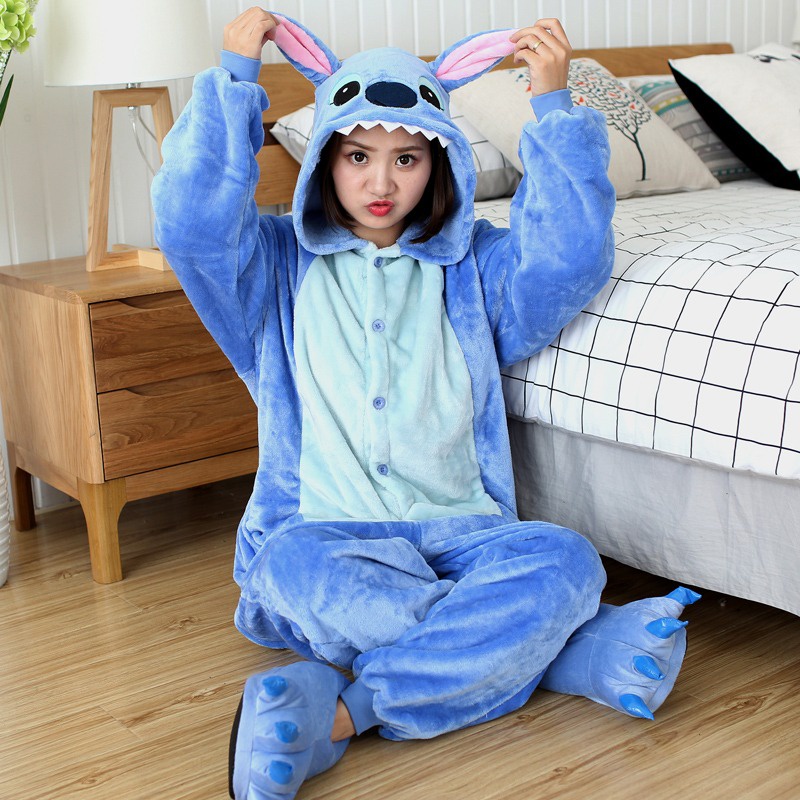 Kigurumi Stitch Pikachu Totoro Rã Panda Anime Cosplay Fantasias De Animais  Pijamas - Escorrega o Preço