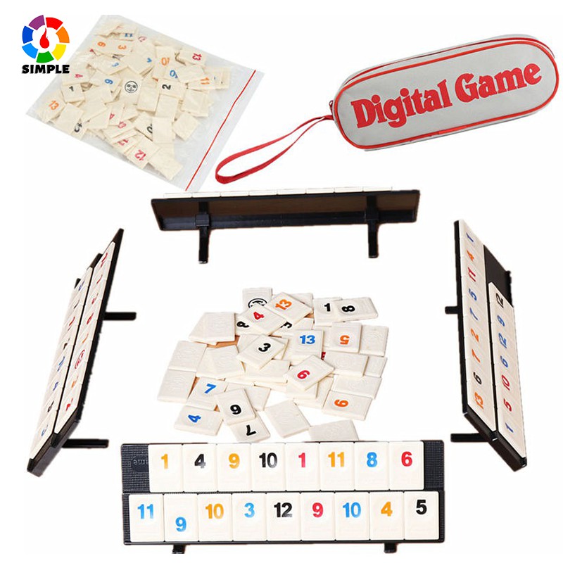 Compre O jogo de tabuleiro digital original Israel Mahjong Rummikub 106  Tiles Family Travel