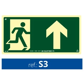 Placa Fotoluminescente - S3 - Sinalização de Emergencia - Sinalização Bombeiro - Rota de Fuga - Extintor