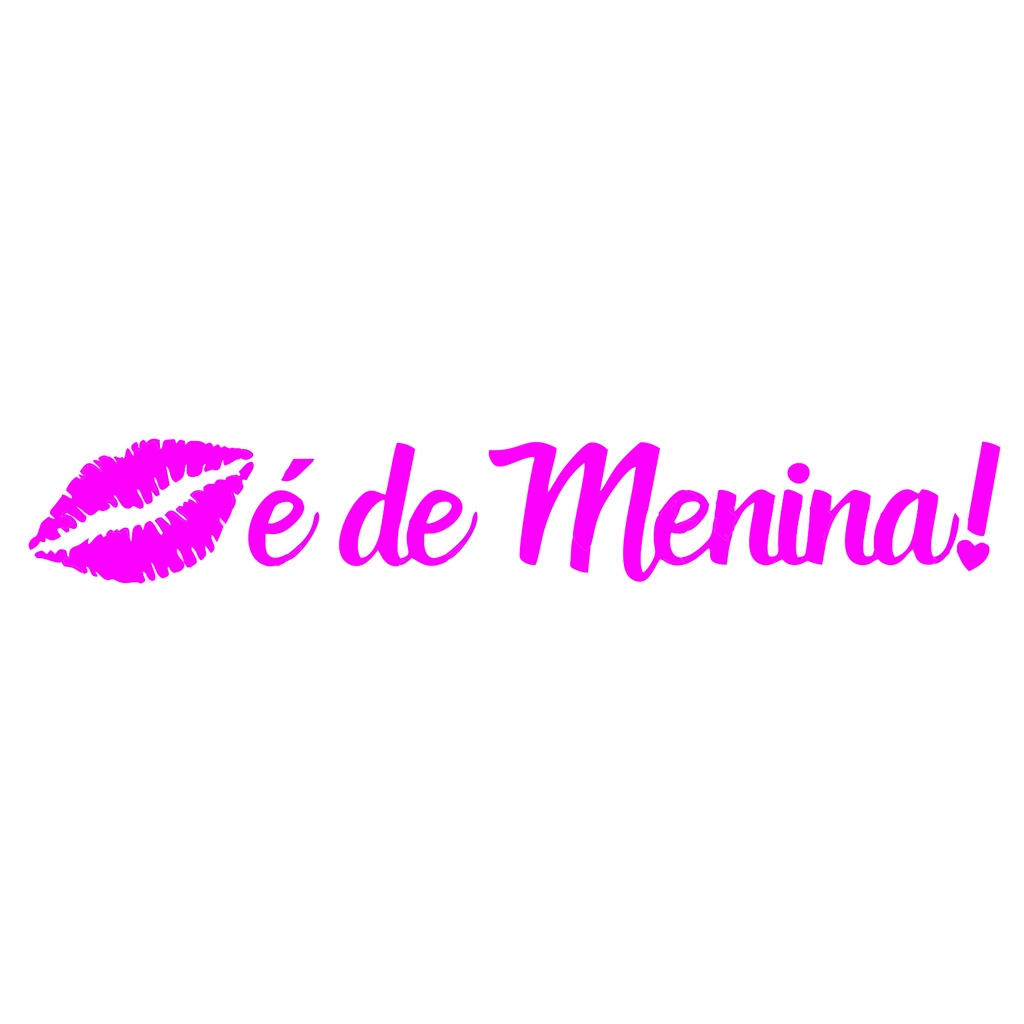 Adesivo é de Menina Carro Moto Automotivo 20x3