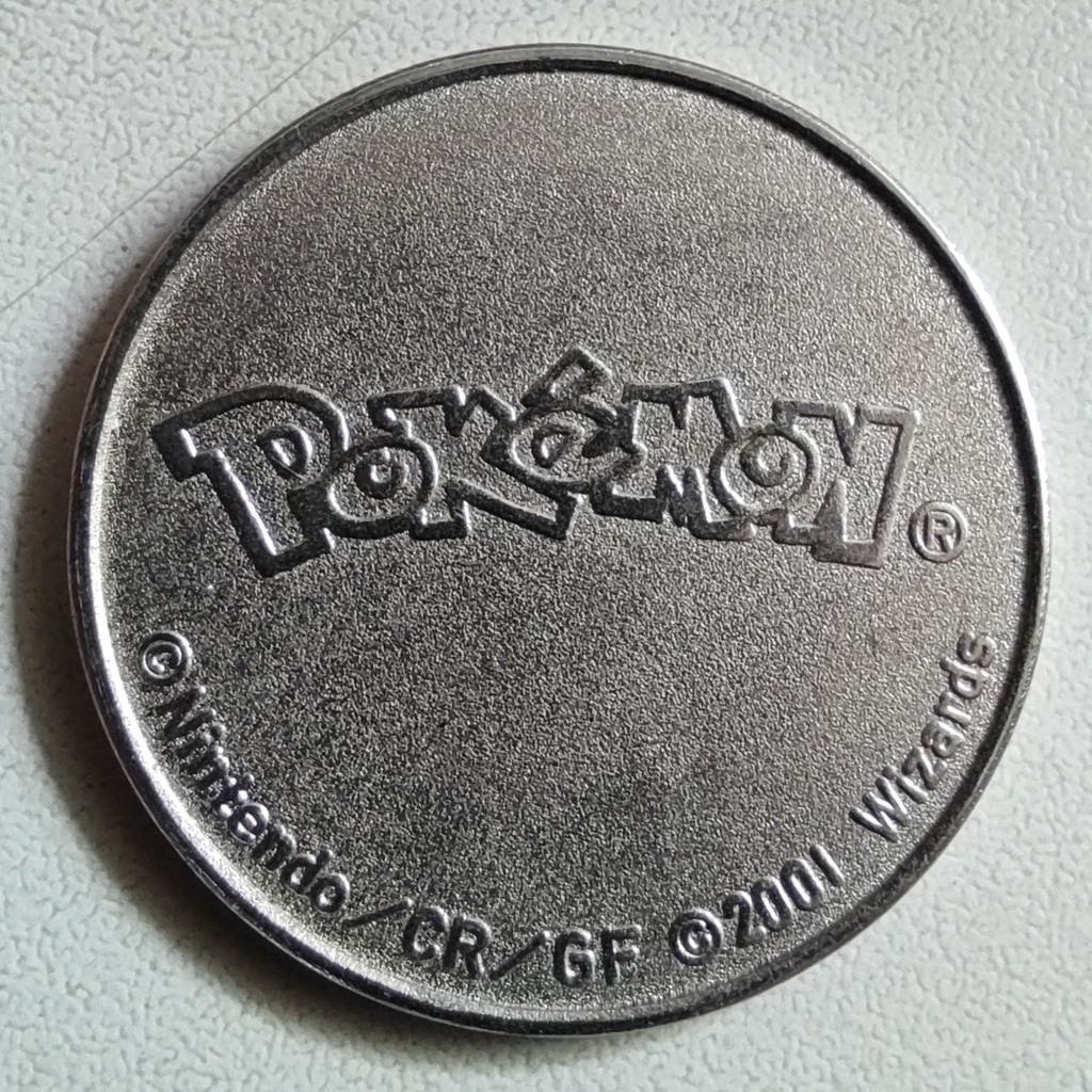 Moeda de Metal Pokémon Lugia 2001