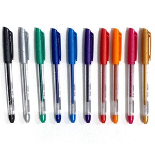 Combo Canetas Esferográficas Gel Glitter - 10 cores