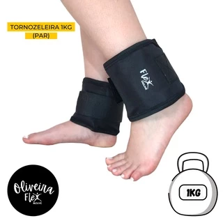 1 Kg Par Caneleira Tornozeleira Com Peso Treino Exercício Crossfit Fitness Contém o Par