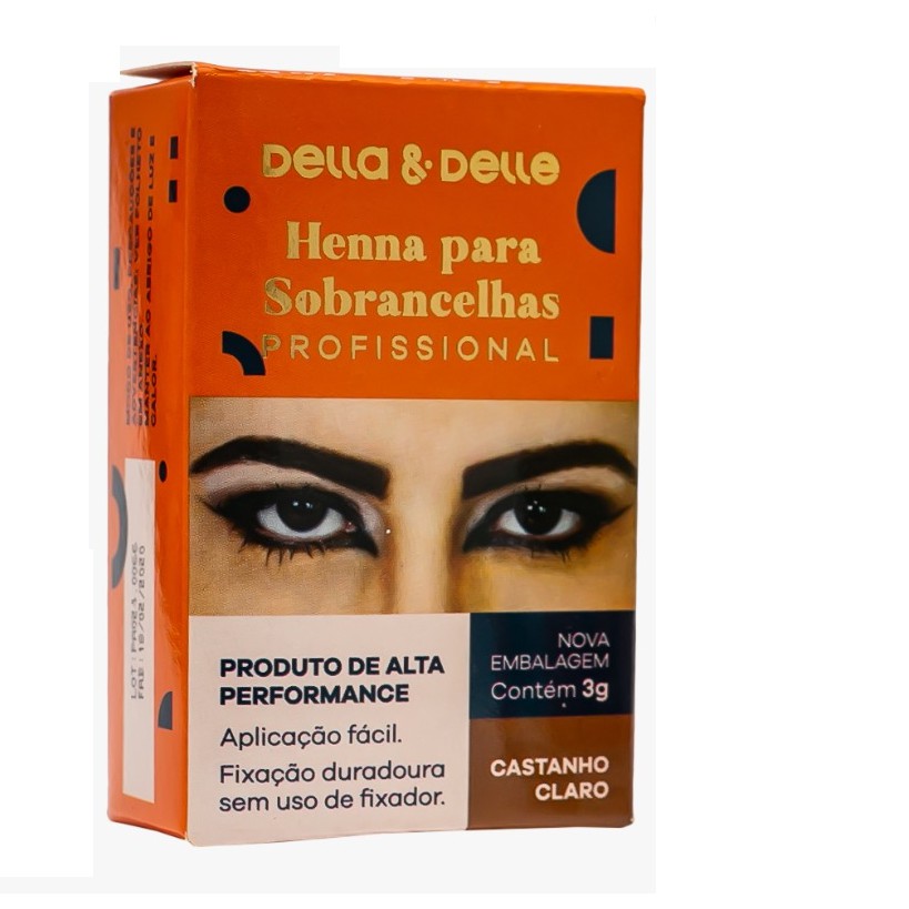 Henna para Sobrancelha Della e Delle 3 gr | Shopee Brasil