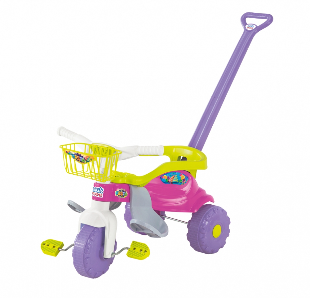 Velotrol Tico Tico Smart Super Festa Rosa Triciclo - Magic Toys ...