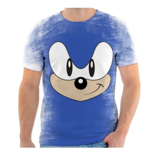 Camiseta Camisa Sonic Jogo Play Desenho Menino Criança