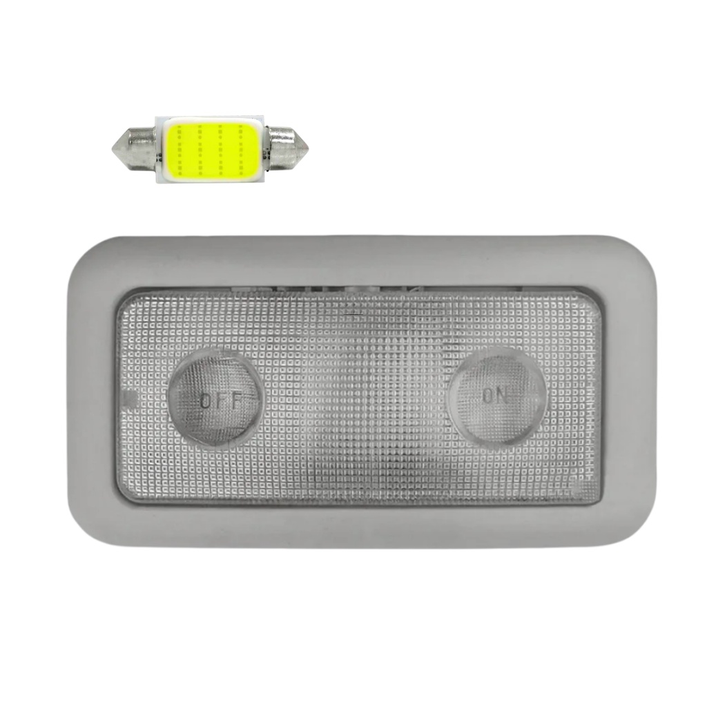 Lanterna Luz Teto Central Fiat Uno Vivace / Fire / Way / Fiorino / Mille + Lampada Led