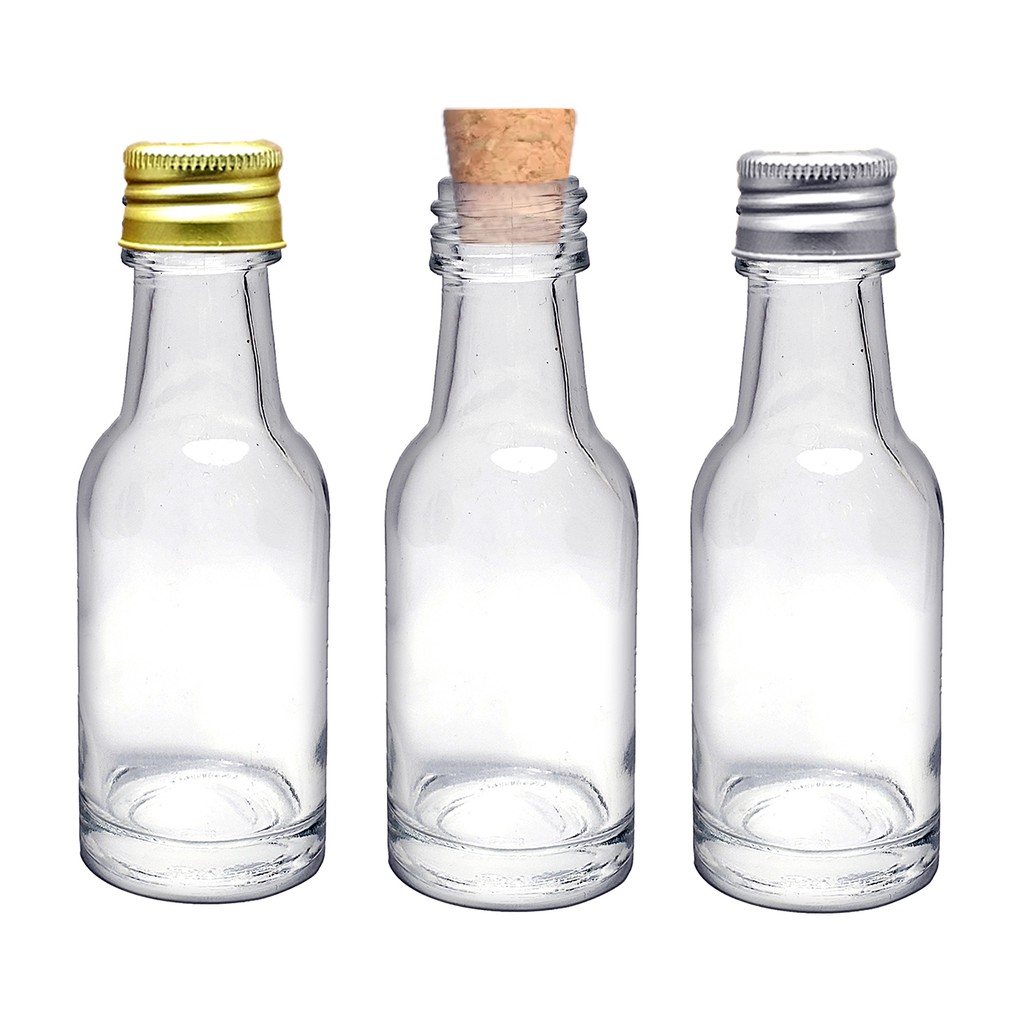 10 Mini Garrafinhas Vidro 20 Ml com tampas ou rolhas | Shopee Brasil