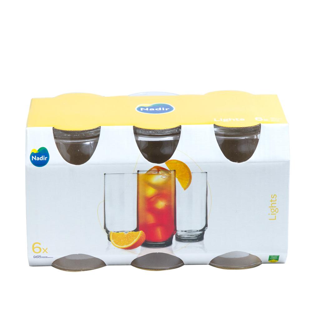 Jogo 12 Copos Chiques 465ml Aruba Drinks Vidro Agua E Suco