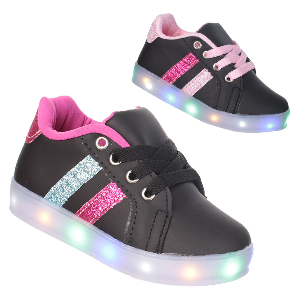 Tenis com hot sale pisca infantil