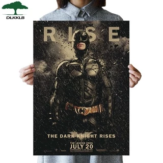 Dlkklb Dc Batman Movie Poster Vintage Clássico O Cavaleiro Das Trevas B Estilo Bar Cafe Superhero Decor Pintura 51.5x36 cm Adesivo De Parede Arte Da Parede
