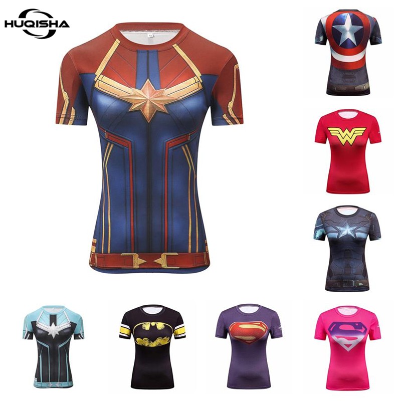 Camiseta Feminina de Compressão PREMIUM - SPIDERMAN