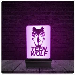 Luminária e Abajur Acrílico Led - Teen Wolf