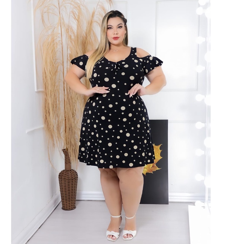 Vestido Feminino Plus Size Ciganinha Roupa Feminina Plus