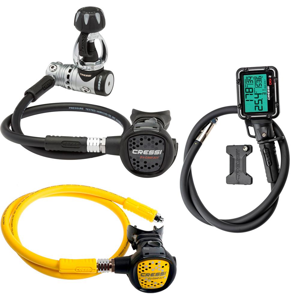 Conjunto de Regulador Cressi AC25+Octopus+Console Digi 2 | Shopee Brasil