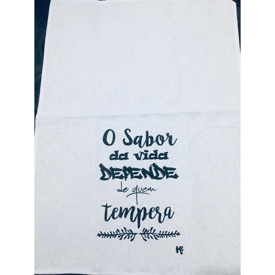 Pano de Prato Minimalista Frases 66x48 cm | Shopee Brasil