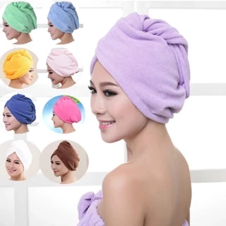 Toalhas de secagem rápida de microfibra, 23*60cm, chapéu de cabelo seco, touca de banho, turbante, toalha de banho absorvente